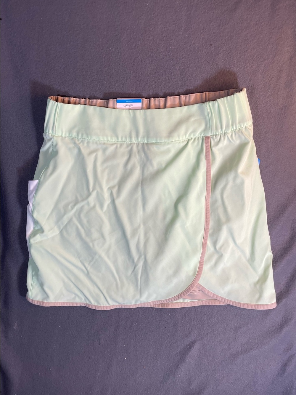 Columbia Mint Skort with Taupe Waistband